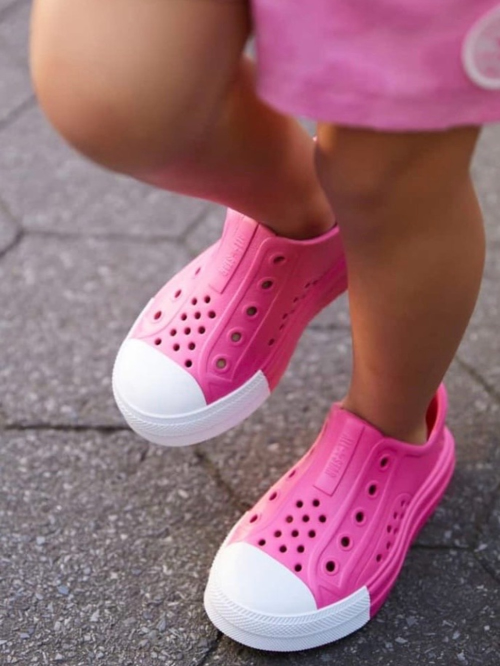 CONVERSE All Stars Pink‎ Foam Play Lite CX  Slip On Shoes Girls 8